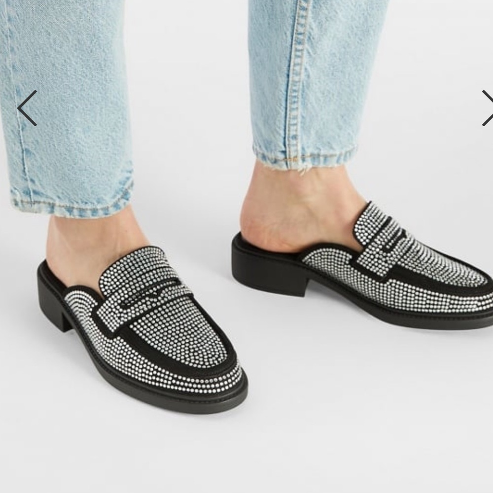 NWOT Bedazzled Mule Loafer